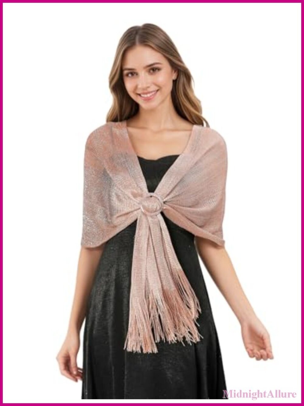 Sparkling Shawl Wrap Women Evening Party Formal Accessory